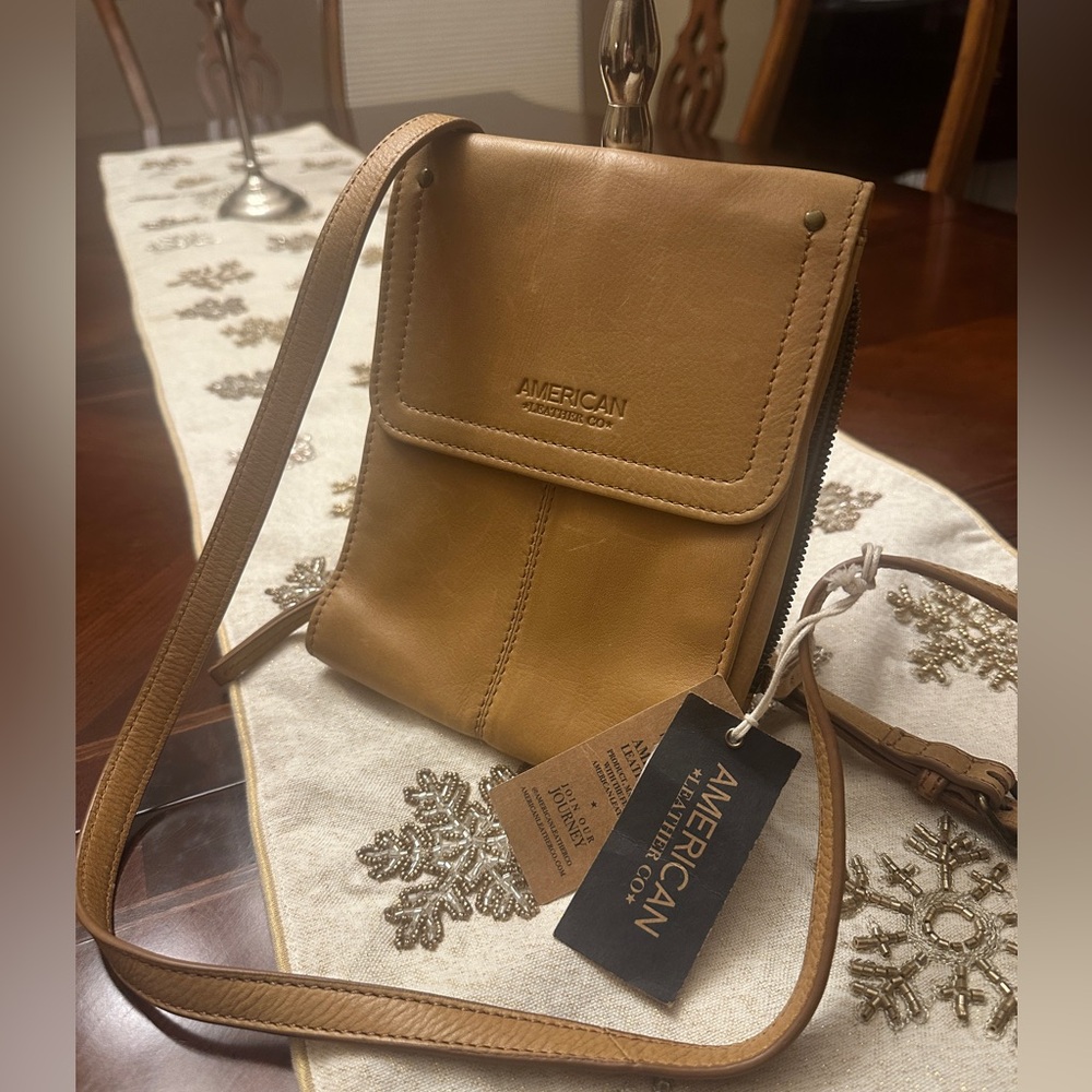 American Leather Co. Leather Crossbody Purse